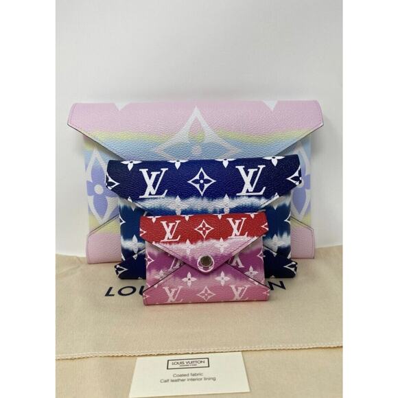 NEW Louis Vuitton Pochette Set Kirigami Escale Tie-Dye Giant Monogram - Picture 6 of 12
